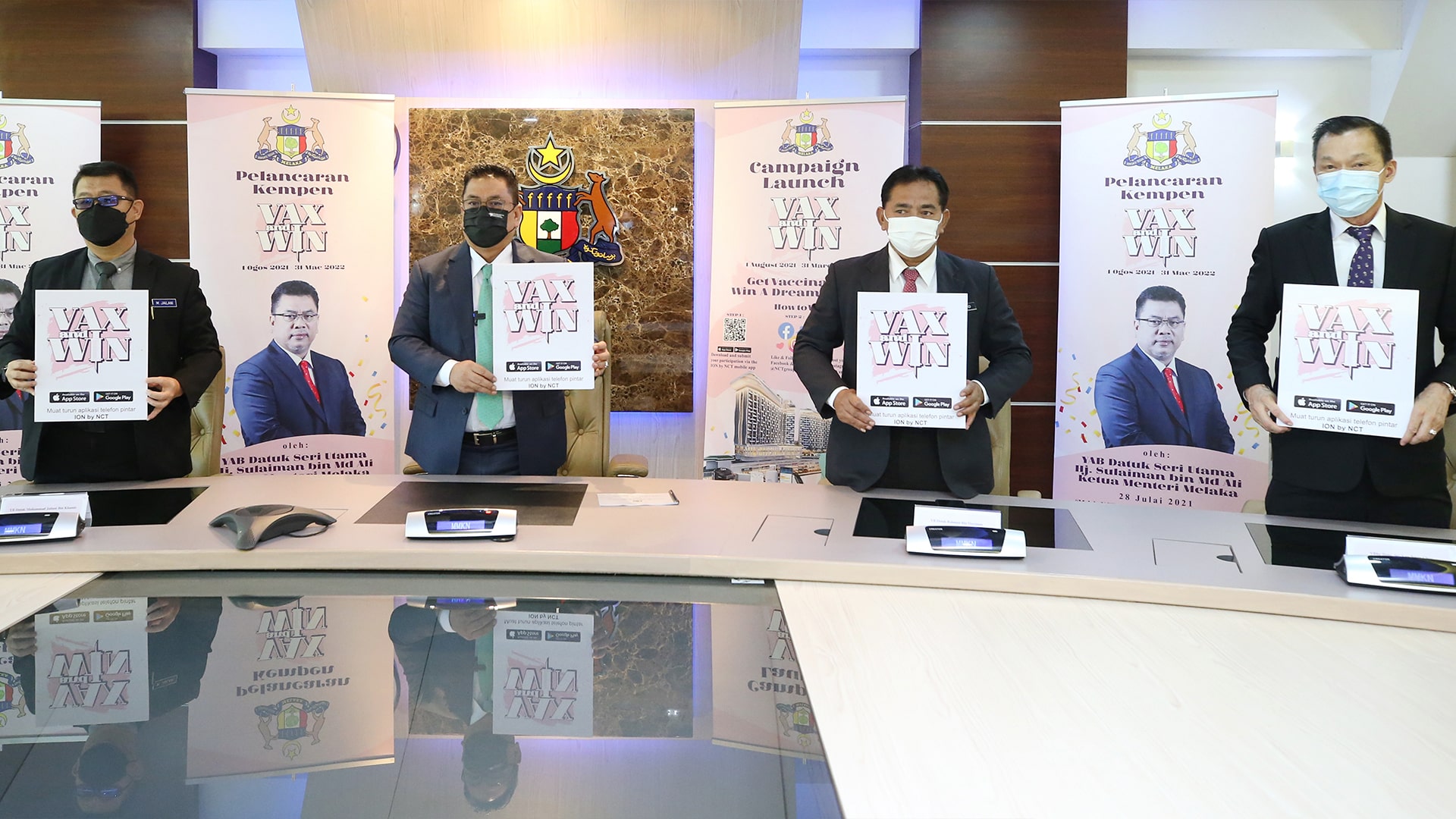 Chief Minister of Melaka Launches NCT Alliance’s Vax & Win Campaign