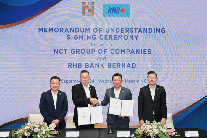 NCT Group Signs RHB’s Sustainable Financing for NCT Smart Industrial Park Customers