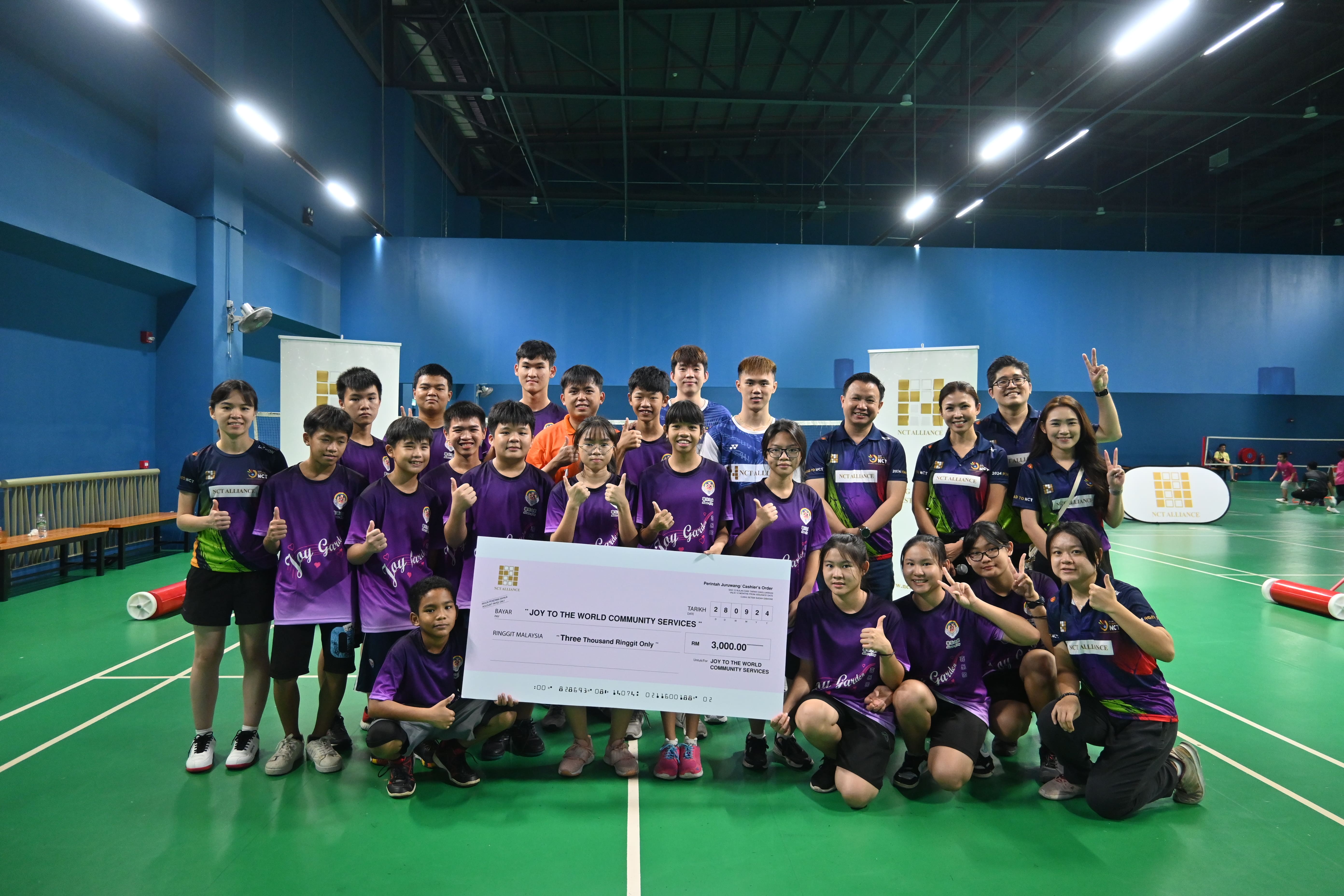 NCT hosts badminton day event for House of Joy
